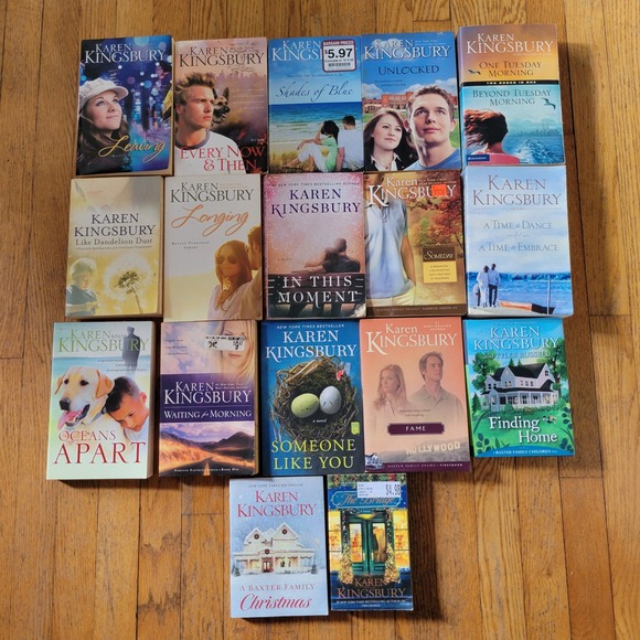 Karen Kingsbury Other - 19 Karen Kingsbury Book Lot Christian Romance Gift Contemporary Family Faith